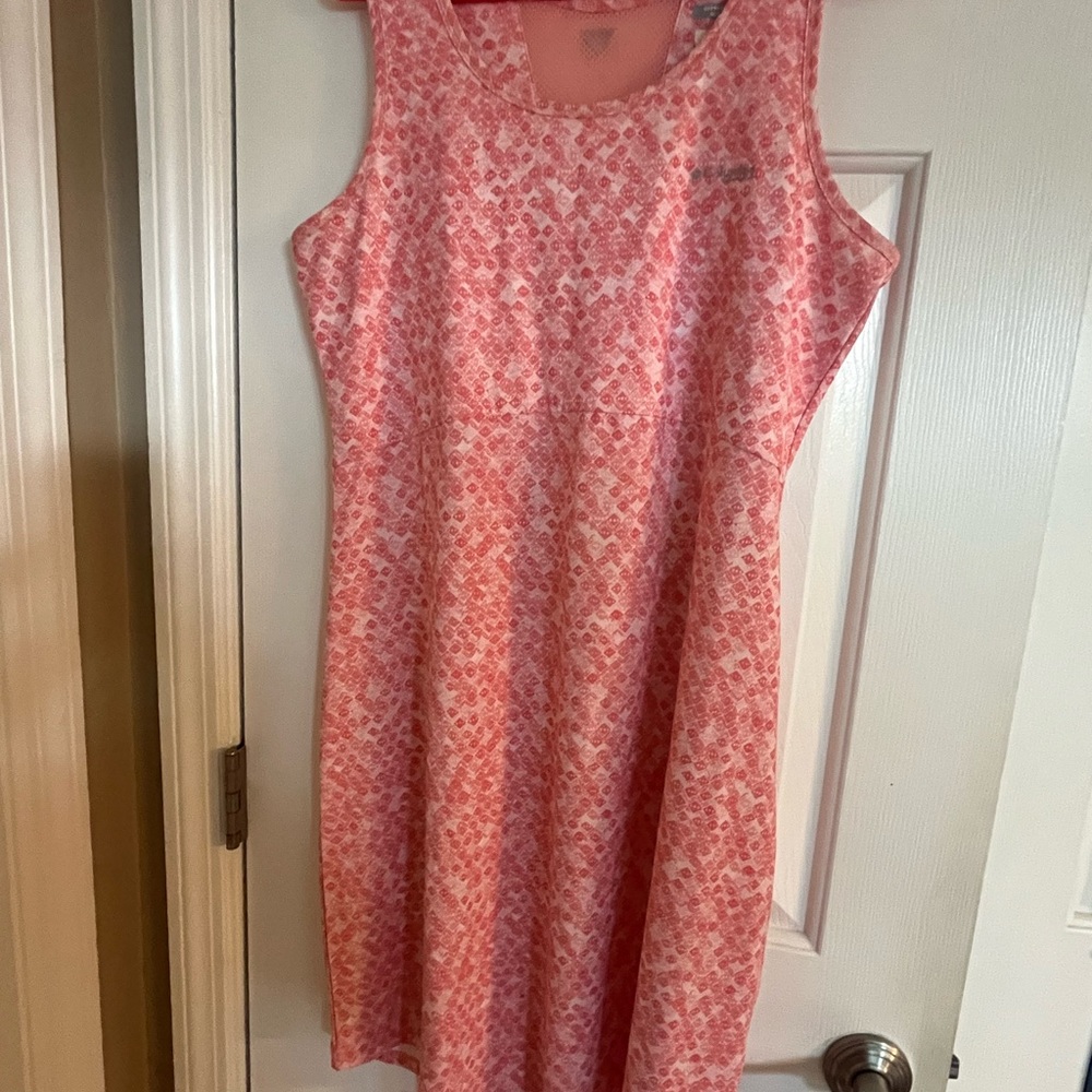 Columbia Pink Geometric Mini Dress